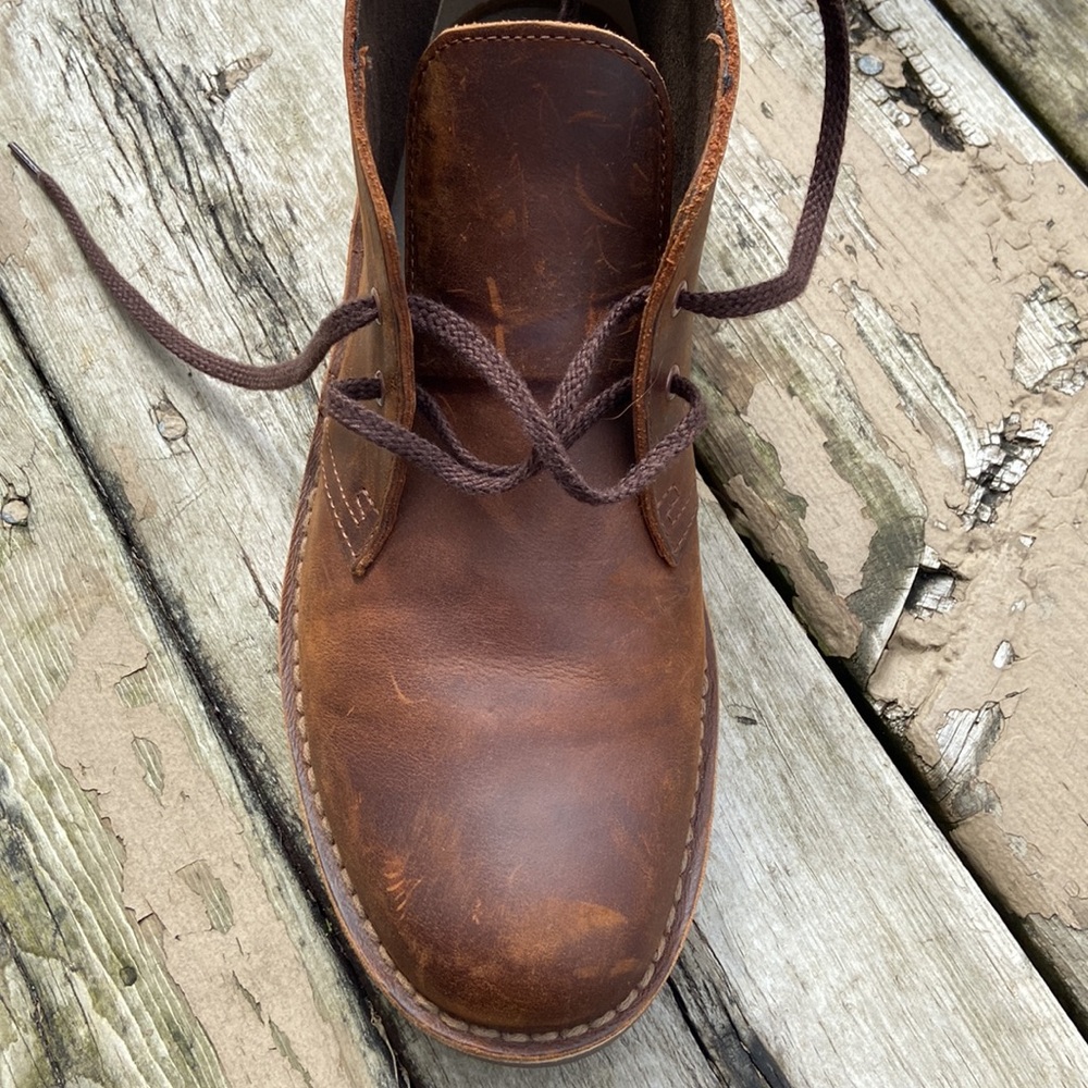 Clark’s Men’s Desert Brown Leather Chukka Shoe/Boot Size 8 Stylish, Gently Worn - Picture 13 of 17